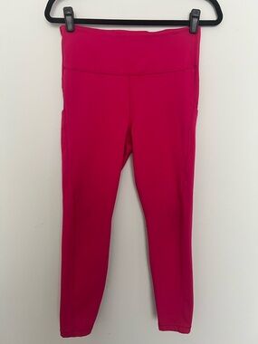 Athleta Ultimate High Rise Stash 7/8 Tight Leggings Exotic Fuchsia Pink Size M